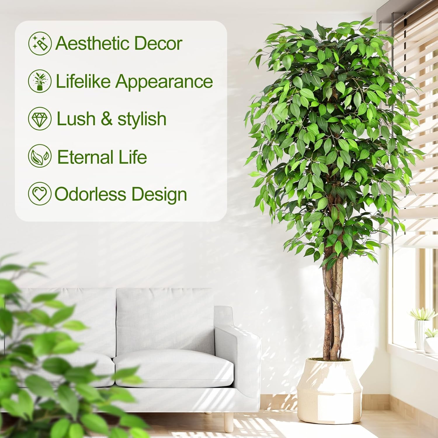 Искусственное дерево фикус с р – обзор и цена Ficus Lyrata Tree