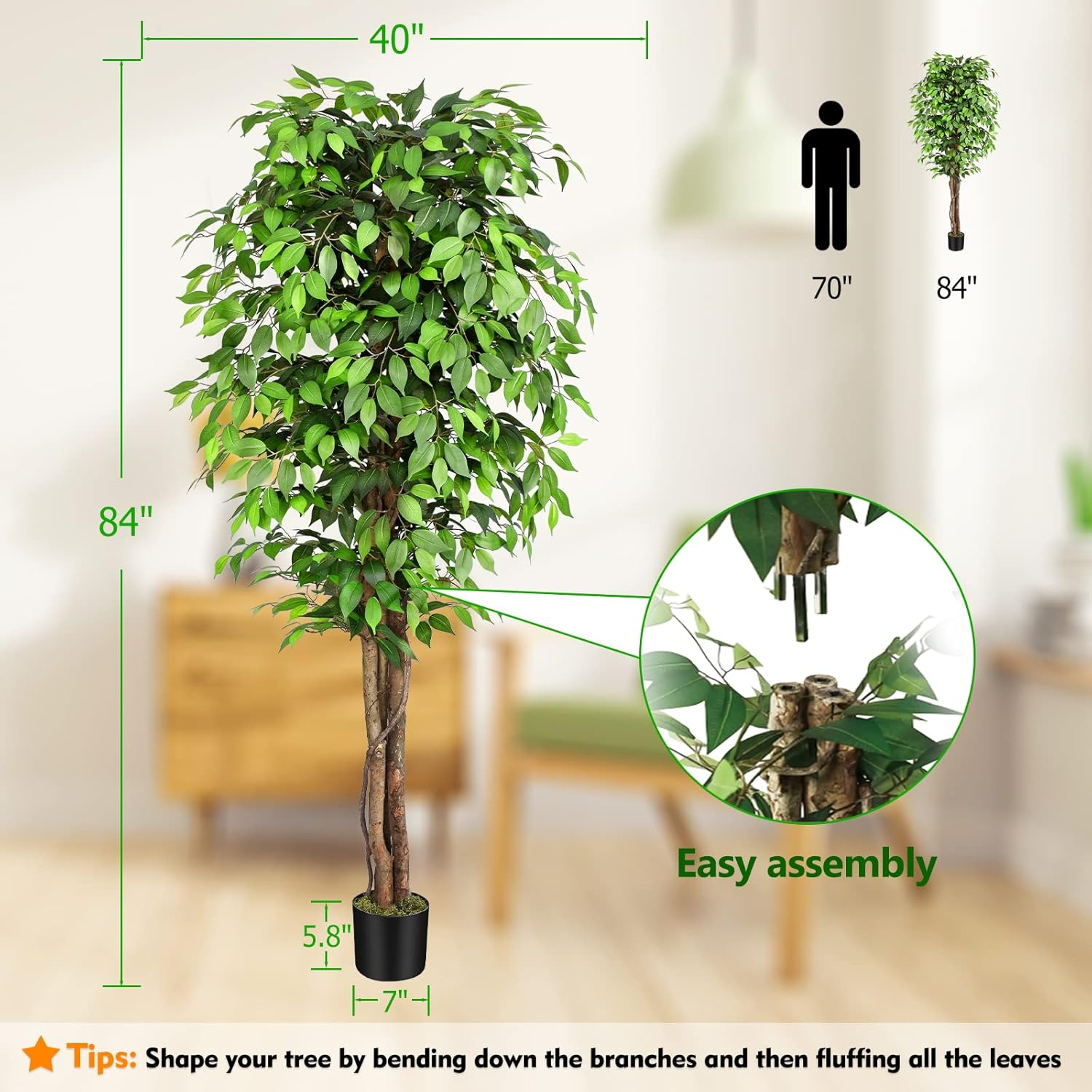 Искусственное дерево фикус с р – обзор и цена Ficus Lyrata Tree